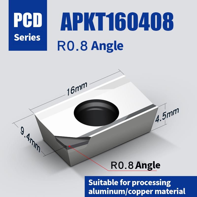 KaKarot APKT1604 Diamond Milling Cutter Insert APMT APKT 1604 PCD Aluminum