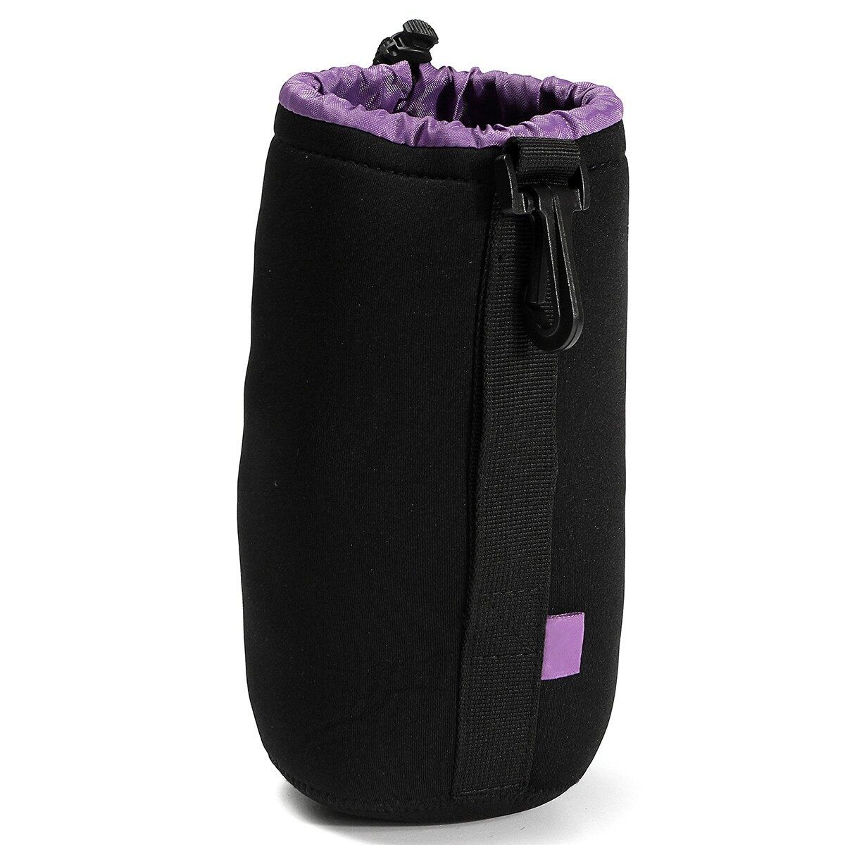 Thick Protective Neoprene Drawstring Pouch Bag Case Cover For DSLR Camera Lens L