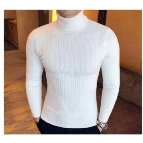 Men/Women Turtle Neck Top/ Cooperate White