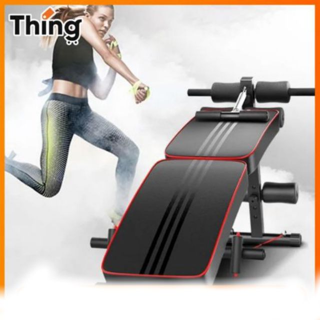 Adjustable Sit Up Bench,  Foldable Utility Weight Bench 6 In 1 Multi - Position Workout Bench