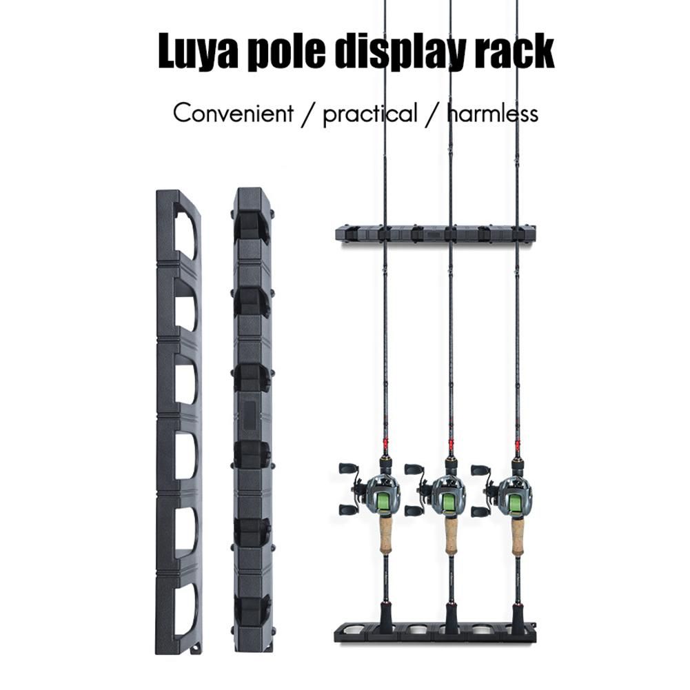 Vertical 6-Rod Fish Rod Storage Holder Rack Fishing Stick