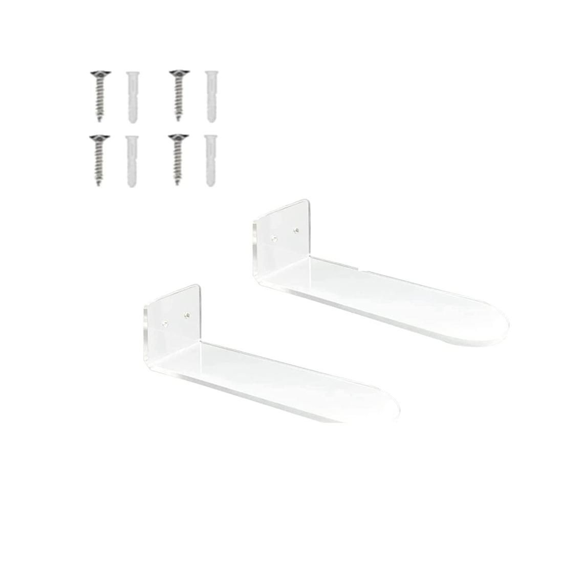 Floating Shoe Display Shelves for Wall Mount 2 - Clear Acryl