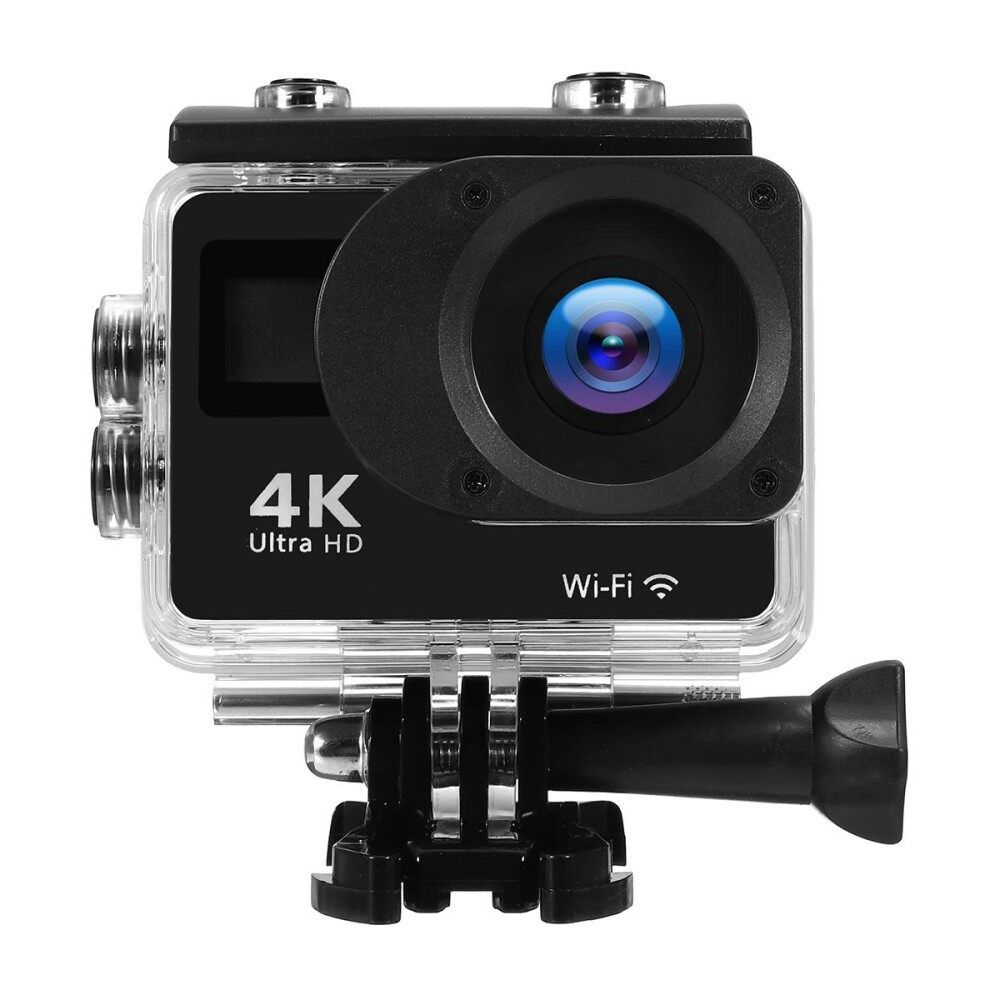 Dual Screen Touch 4K Ultra HD 16MP 2.0'' 170° WiFi Waterproof Sports DV Action Camera Remote Black