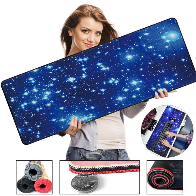Mouse Pad Blue Gypsophila Pattern 70 * 30 Cm
