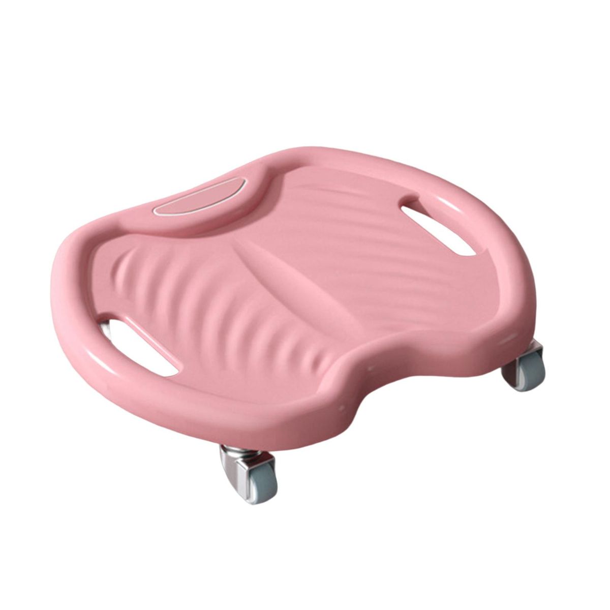 Abs Glide Disc 4-wheel Silent Training Sliding Roller Tray Pink
