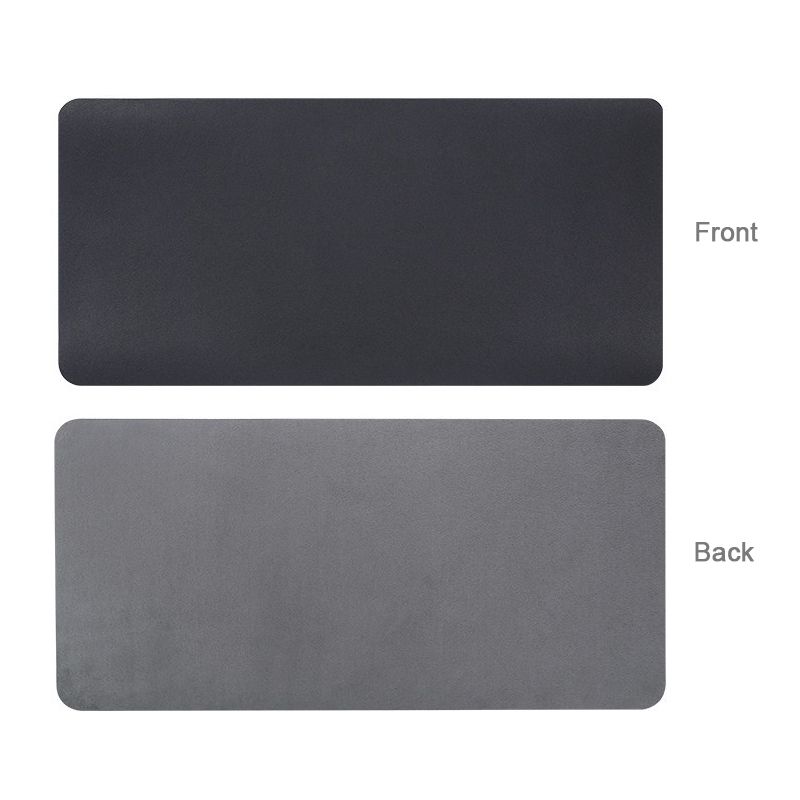 BUBM Multifunction Super Large Non-slip PU Leather Single-sided Mouse Pad Office Desk Mat, Size: 60 X 30cm(Black)
