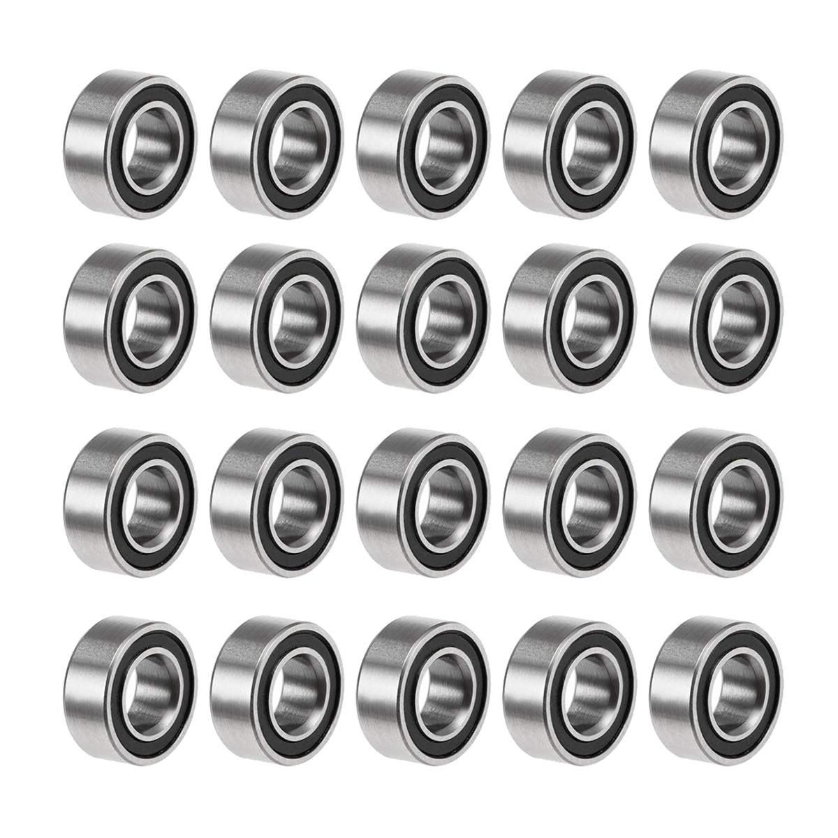 20PCS MR105-2RS 5X10X4mm Ball Bearing Steel Double-Shielded