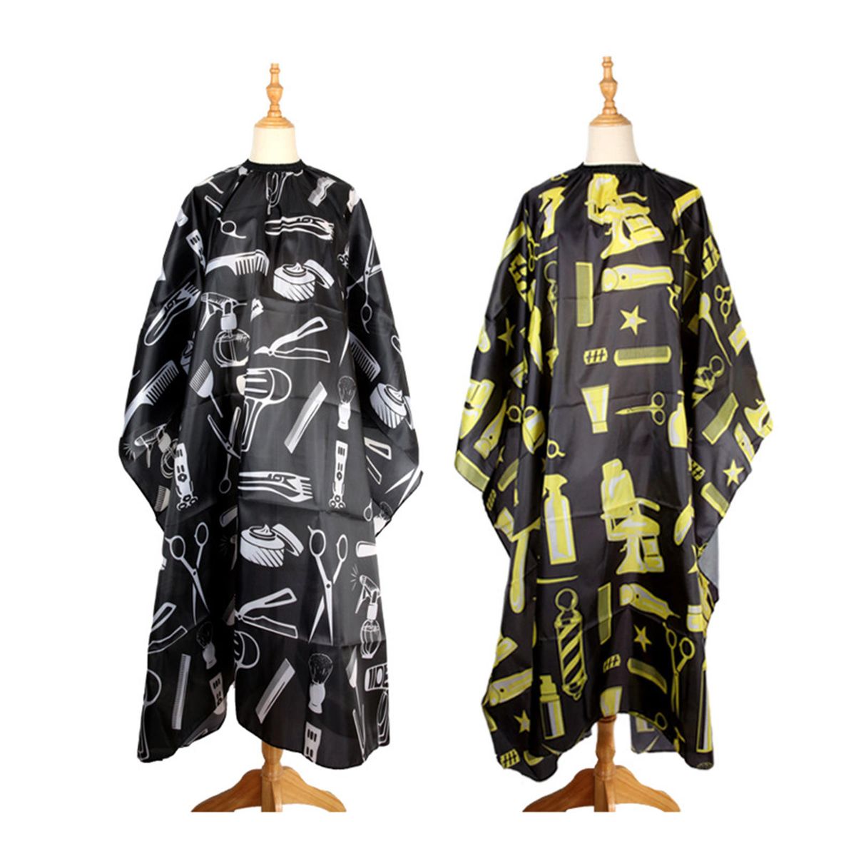 Waterproof Hairdressing Gown Barbers Cape Hair  Apron Yellow
