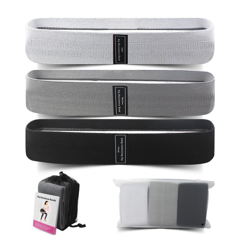 Resistance Bands Elastic Resistance Band Hip Circular Expander Yoga Gym And Fitness-Gray 3piece