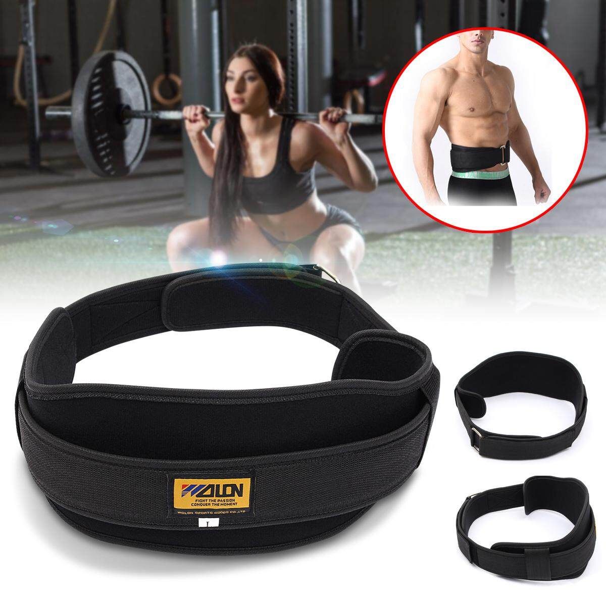 3PCS Neoprene Weight Lifting Belt Gym Fitness Wide Back Training Size L