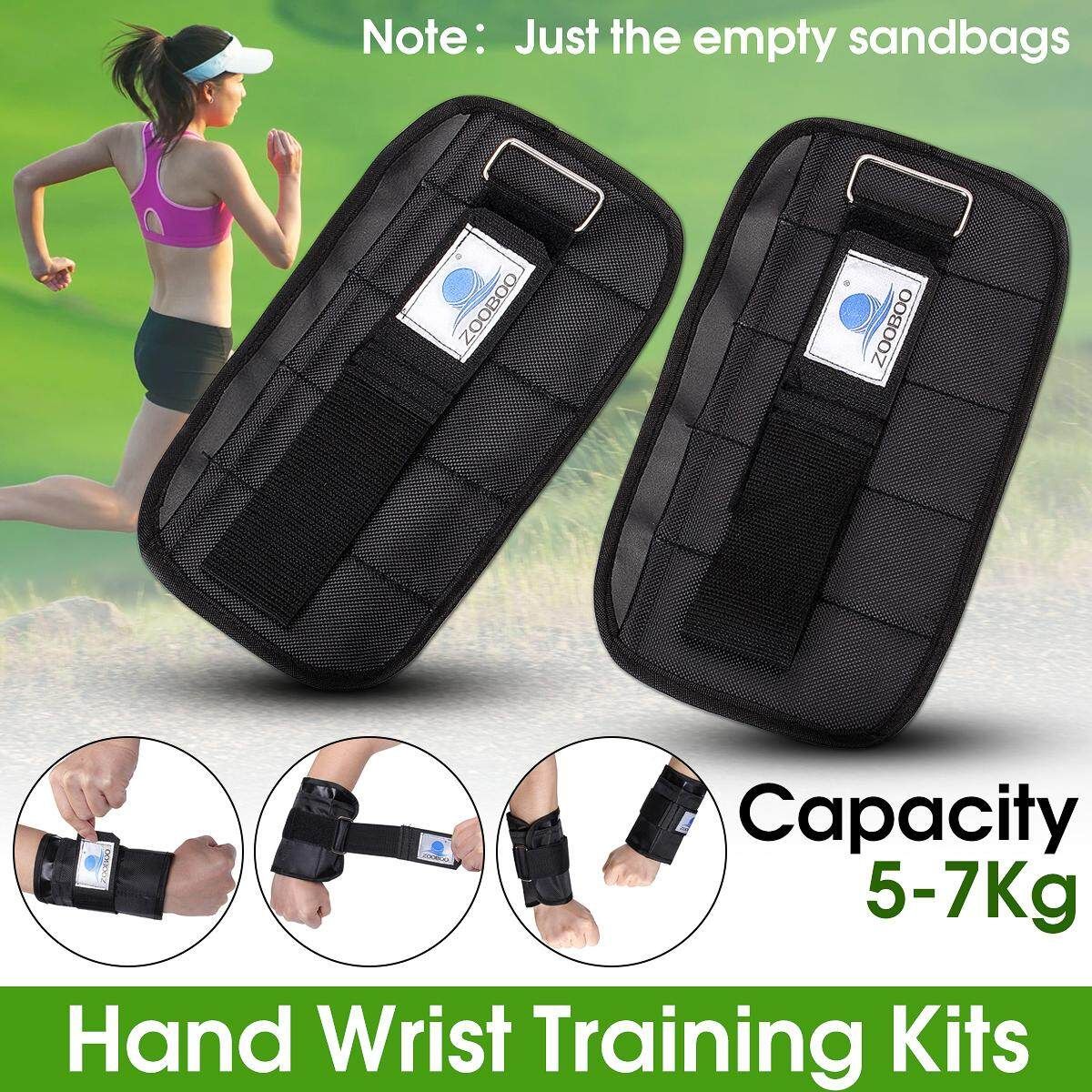 Pair 5-7kg Adjustable Hand Wrist Arm Weight Gym Exercise Boxing Training Protect