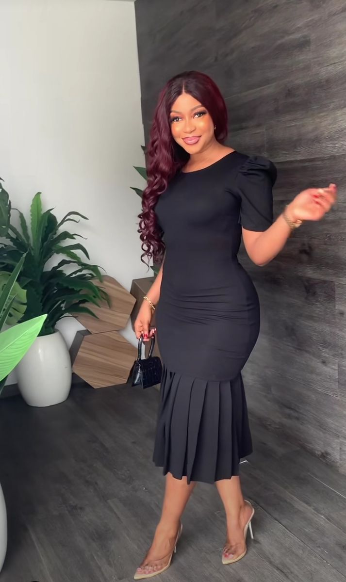 Mila Black Unique Classy Dress