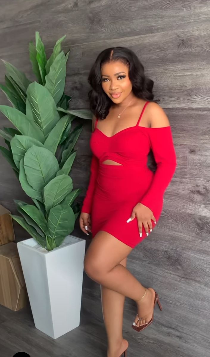 Phyna Party Red Unique Classy Dress