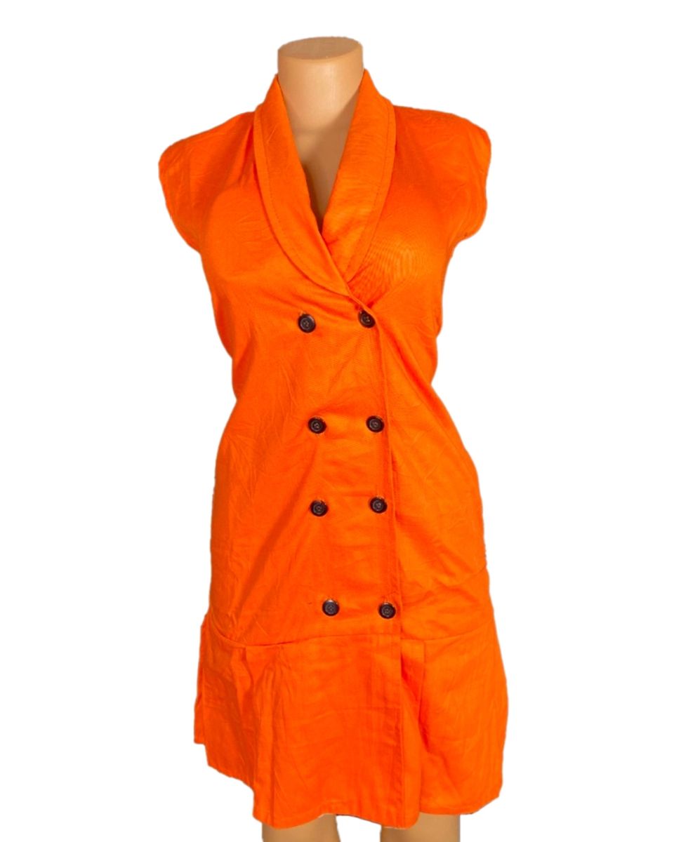 Ladies Well Detailed Desss- Orange