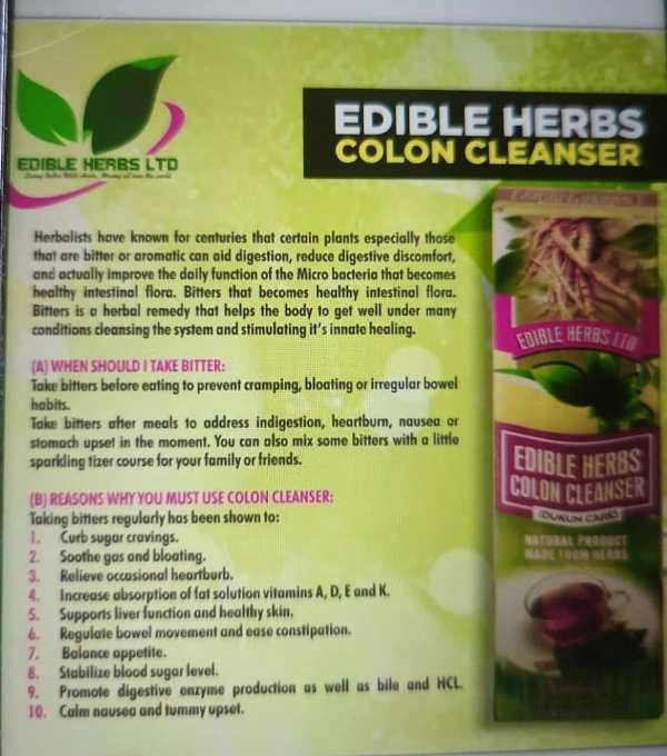 Edible Herbal For Colon Cleanser
