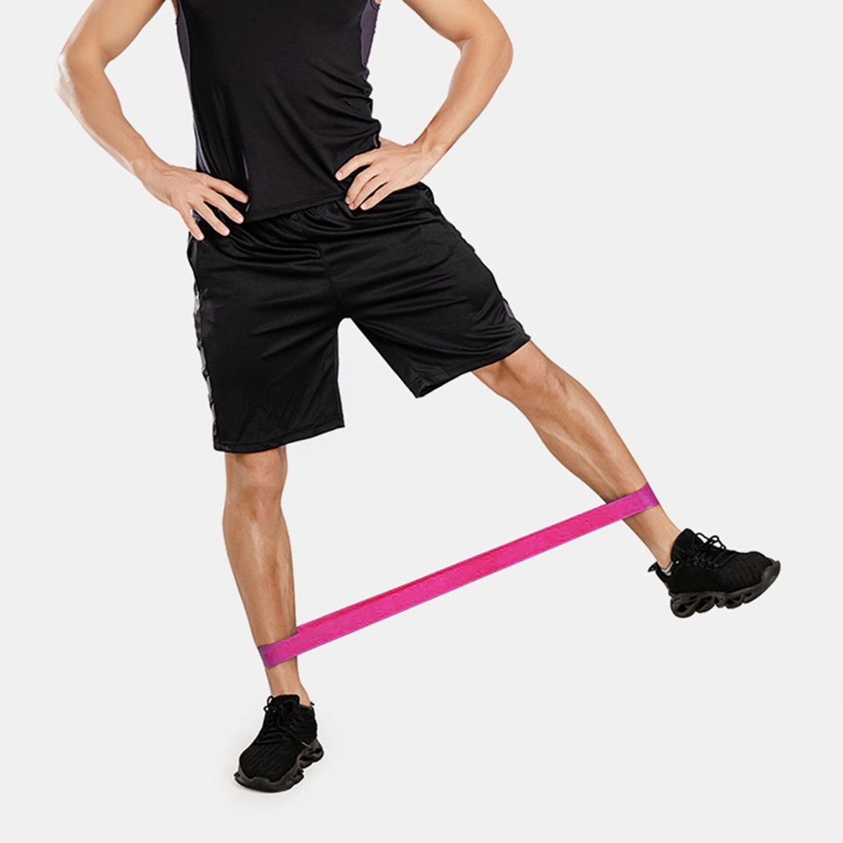 Exercise Loop Band Fitness Stretch Band Tension Band Rose Red