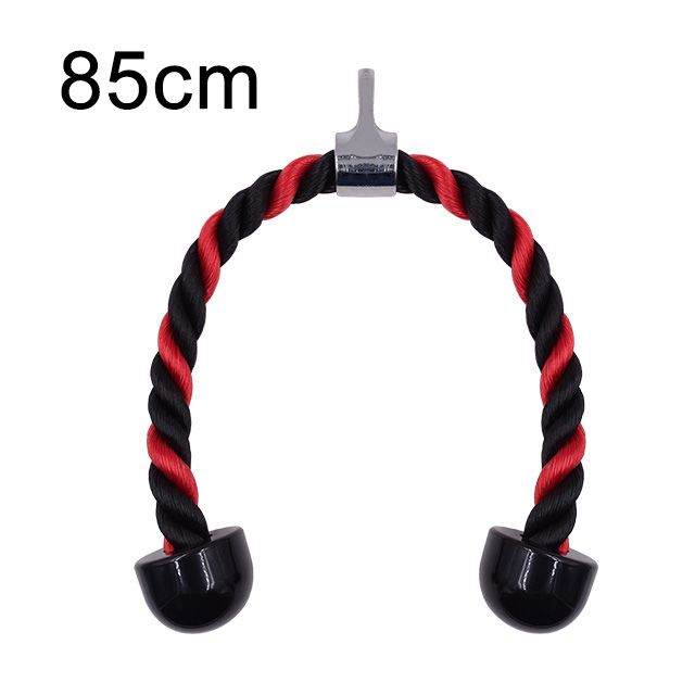 Gym Triceps Rope Pull Down Cable Rope Tricep Pulldown Workout Shoulder Biceps-Red 85cm Double