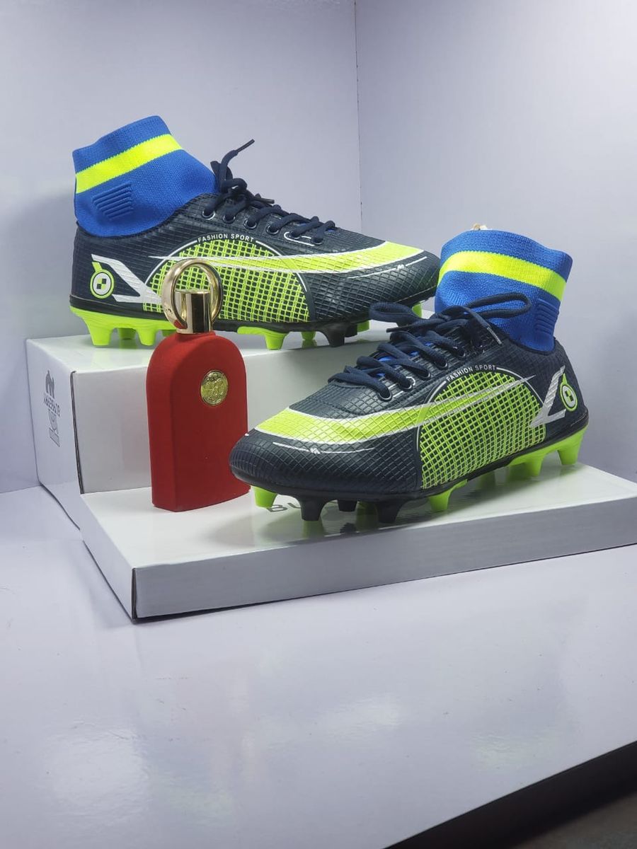Men Football Soccer Boot Green/Black