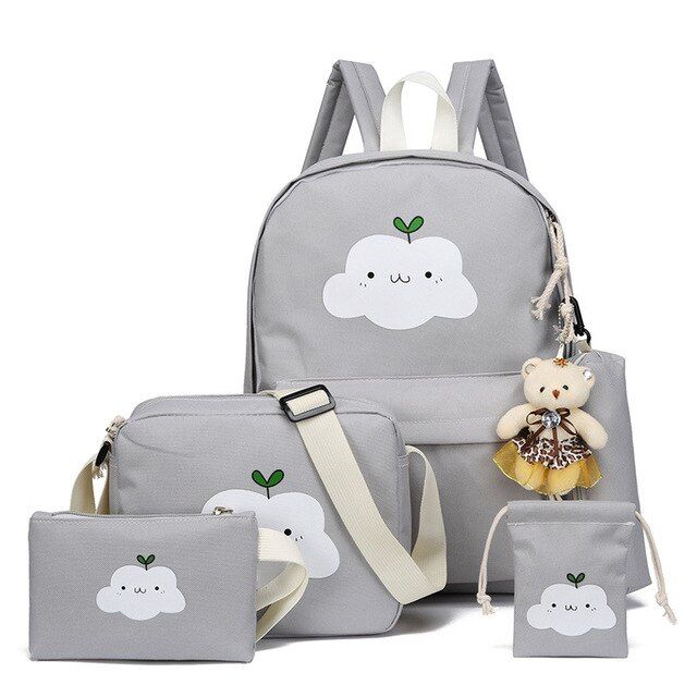 Children School Bags Set Teenagers 5pcs Backpacks