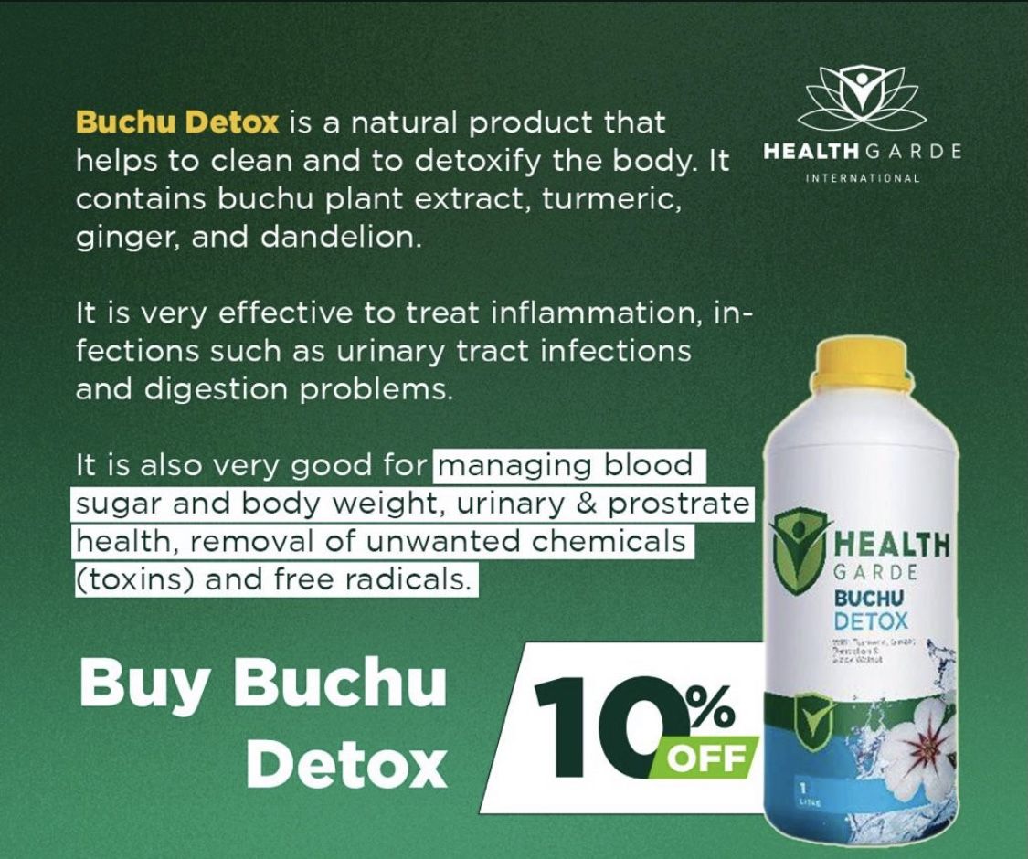 BUCHU DETOX DRINK (with Dandelion, Ginger And Turmeric)