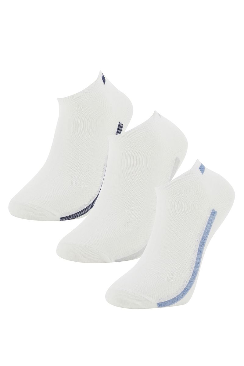 3 Piece Setman Low Cut Socks -White