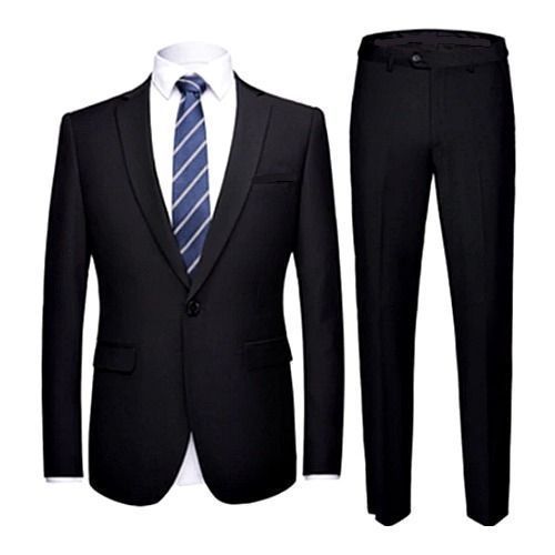 Exceutive Body Fited Men's Suit Black