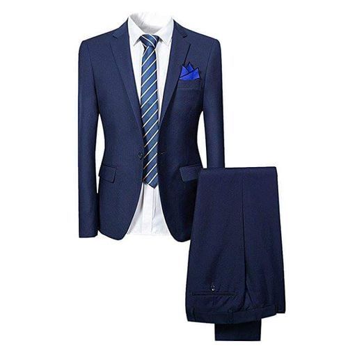 Executive Body Fited  Men,s Suit Blue