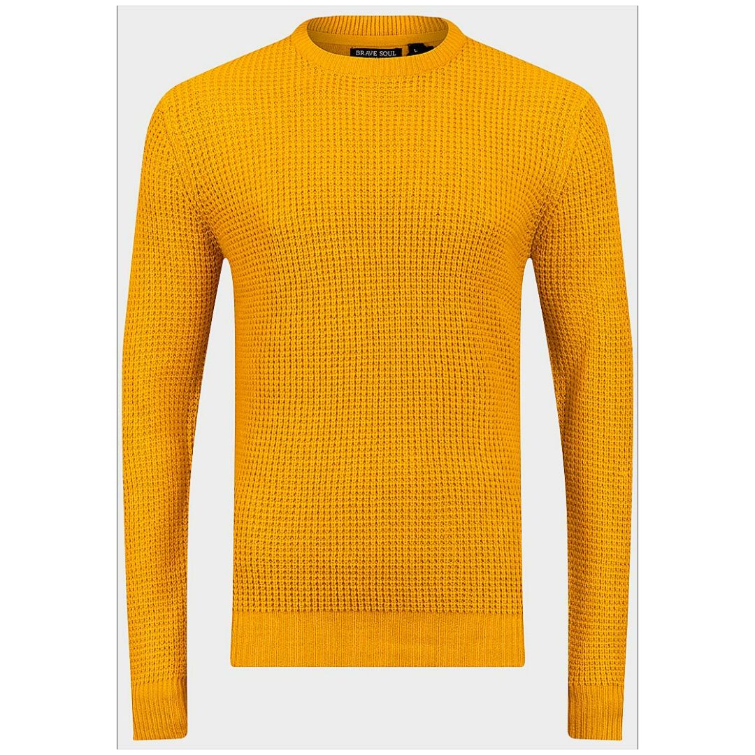 Mfed Mens Waffle Stitch Knitted Jumper