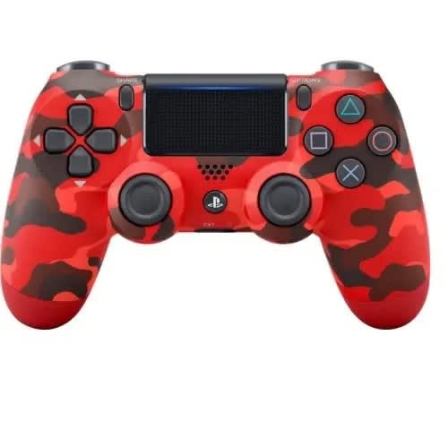 Play Station 4 Wireless Controller Game Pad - New Model - Red Camo