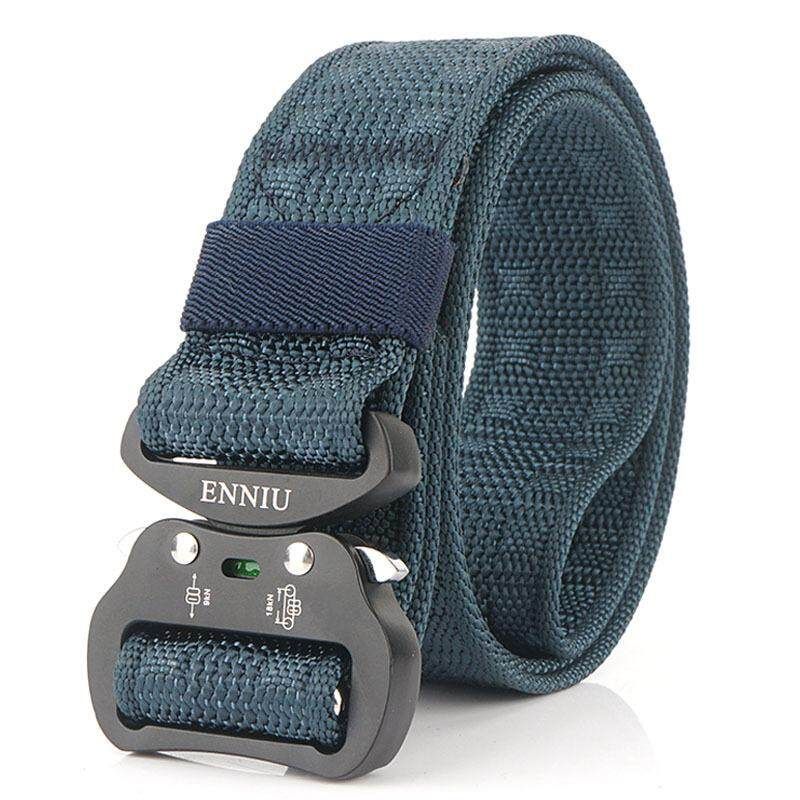 Belt Multifunctional Nylon Outdoor Training Pants Navy Blue