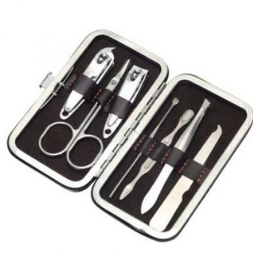 7pc Stainless Steel Manicure Pedicure Set Nail Cutter Clipper
