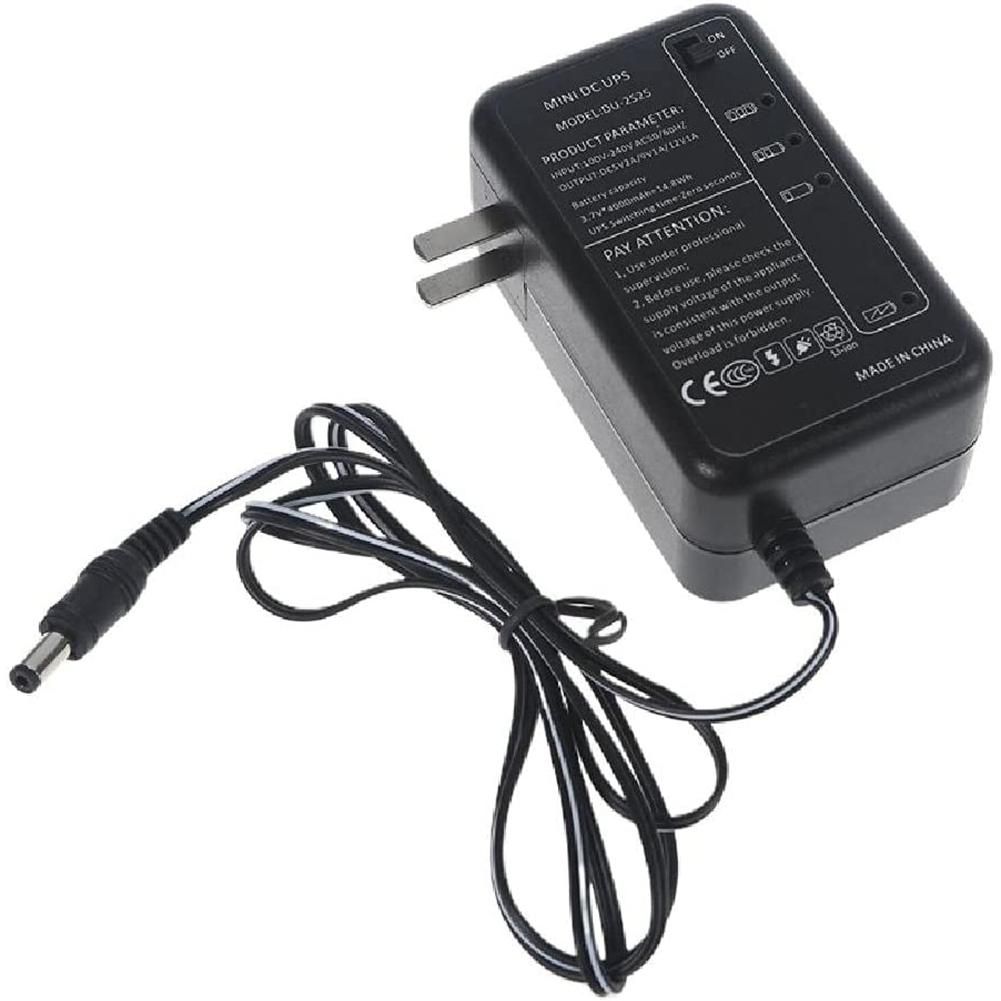 Rechargeable 5000MAh 5V 9V 12V UPS Uninterrupted Power Supply 55X21Mm Output for WiFi Router LED US Plug