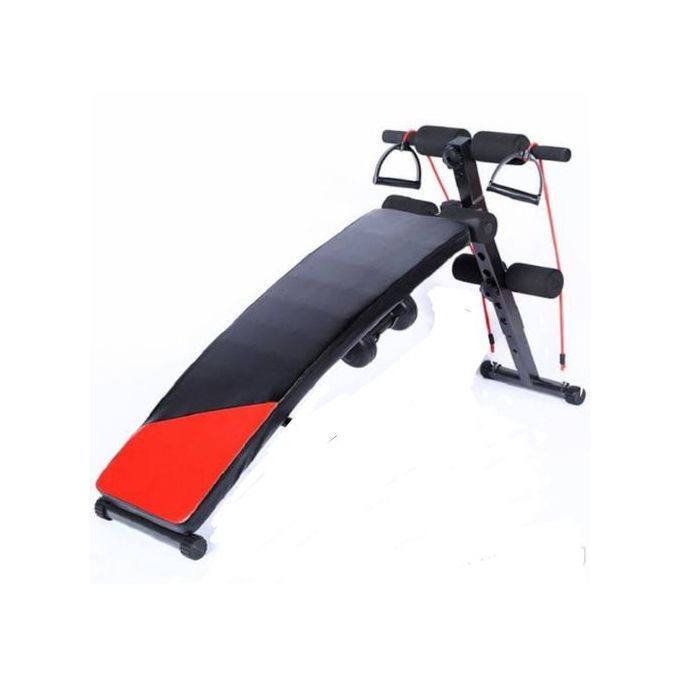 Sit Up Bench With Dumbbell And Rope