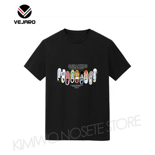 NT05 Men's Fashion Short Sleeve T Shirt-Black