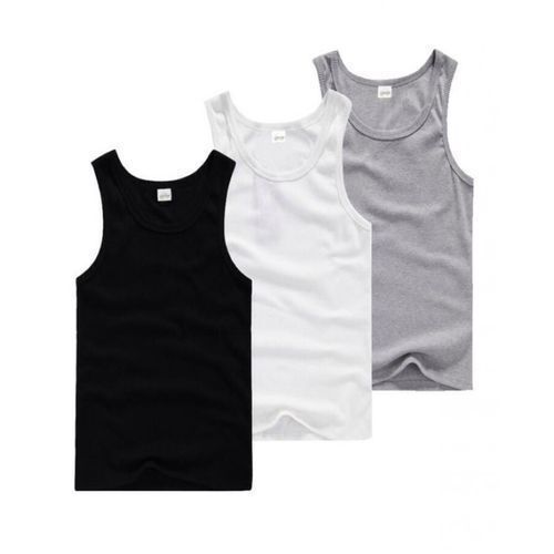 3-in-1 Premium Singlet Men's (UnderWear) - Black/White/Grey