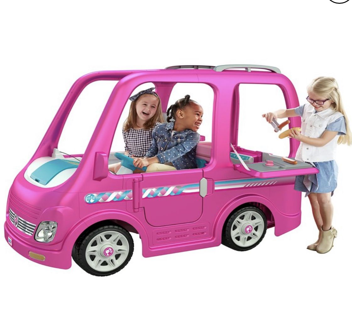 Power Wheels Barbie Dream Camper, Battery Powered Ride On Vehicle