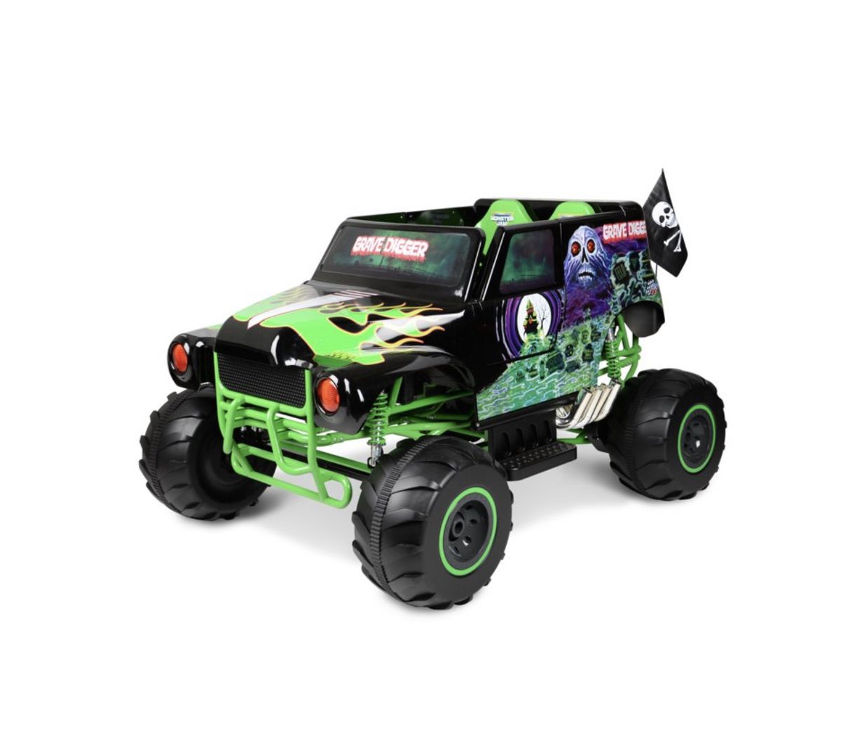 Grave Digger, 24V Battery Ride On, Ages 3+, 5MPH Max Speed, 40 Min. Ride Time
