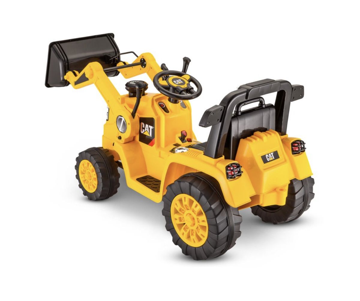 CAT Tractor Bull Dozer, Digger, Ride-On Toy By Kid Trax, Yellow