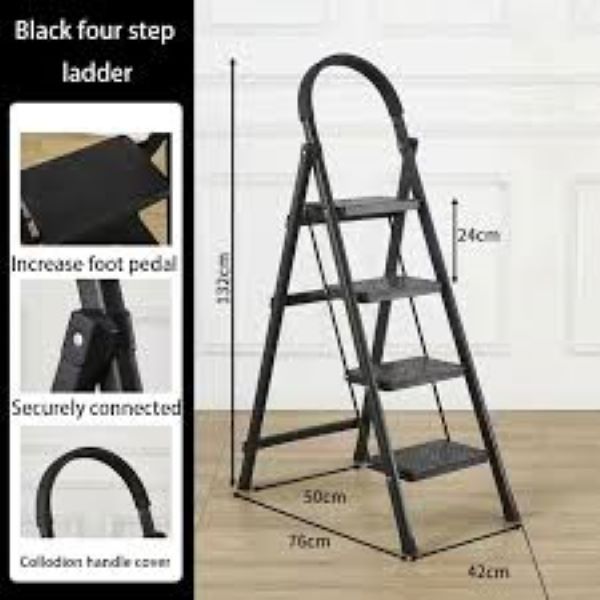 4-Step Home & Office Multipurpose Steel Ladder