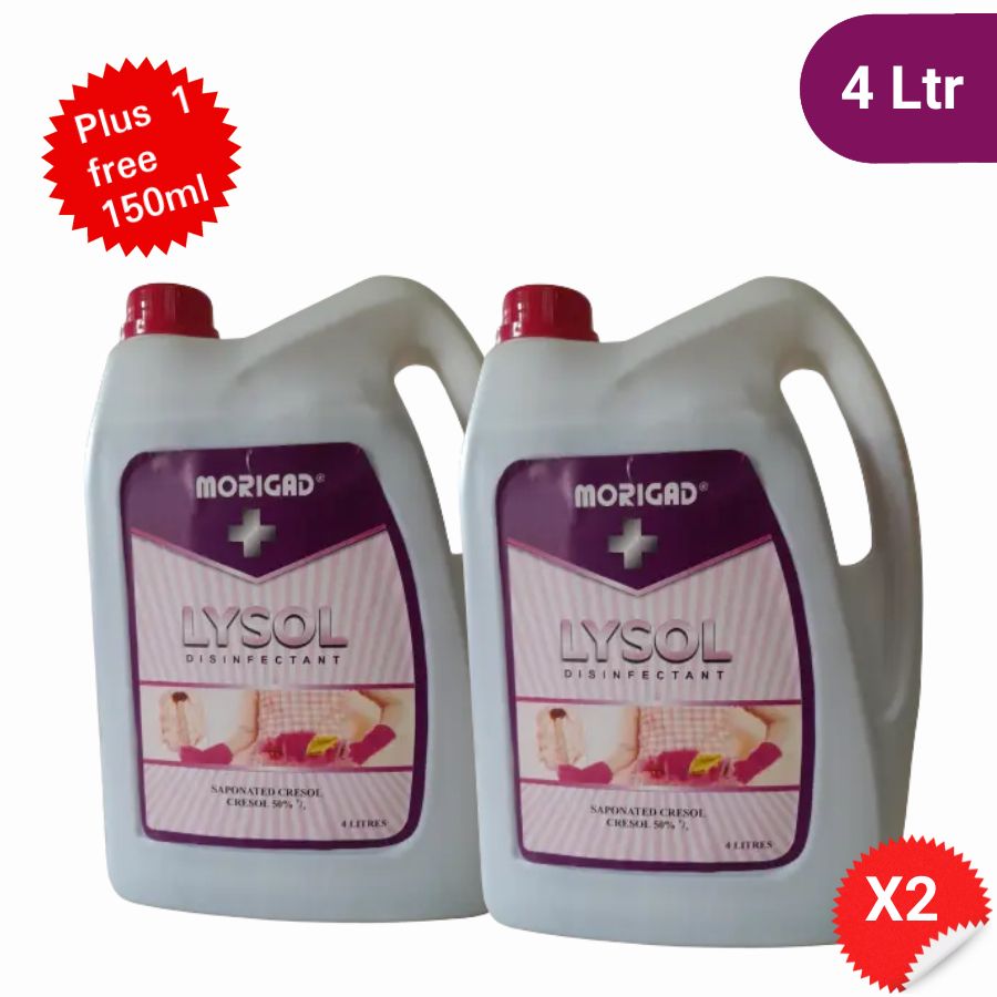 4Litres Lysol Hospital & Household Disinfectant X 2