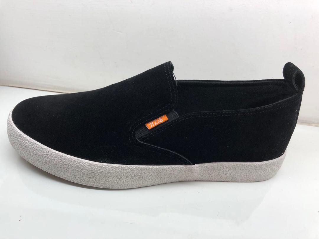 Black Men Slip-on Canvas