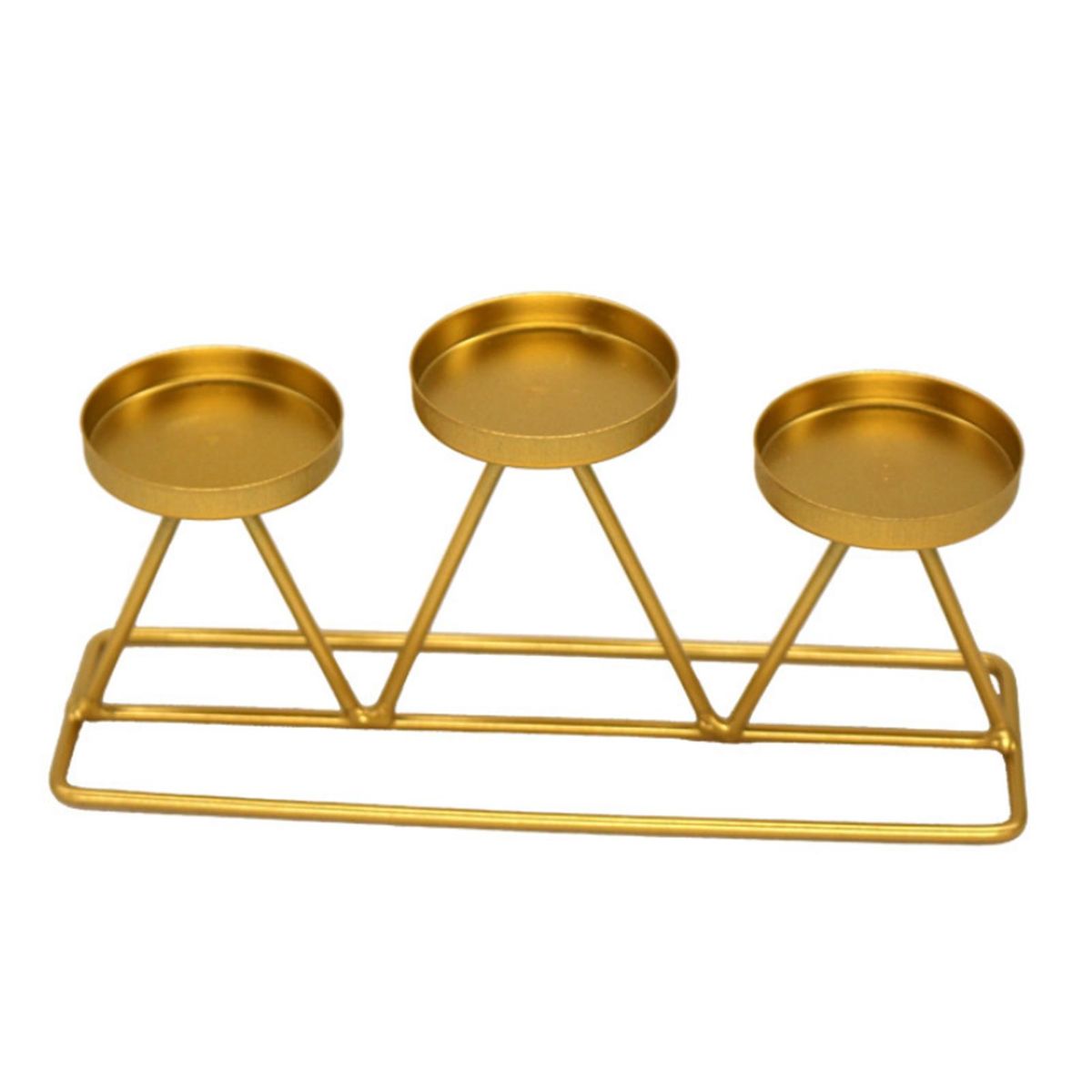 Three Heads Candlestick Display Romantic Home Party Wedding Decor Gift
