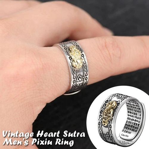 Feng Shui Pixiu Protect Wealth Ring Lucky  Adjustable Ring