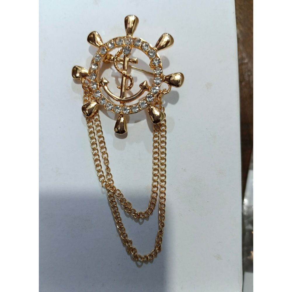 Perfect Men Chain Brooch Lapel Pin