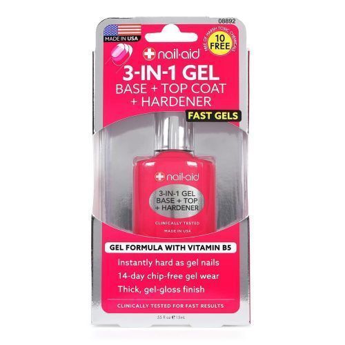 3-in-1 Gel Base & Top Coat + Hardener Fast Gels-15ml
