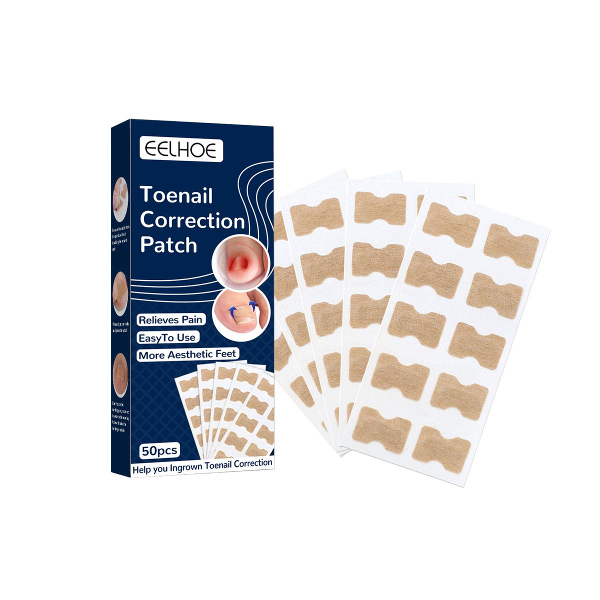 EELHOE Toenail Correction Stickers Manicure Orthopedic