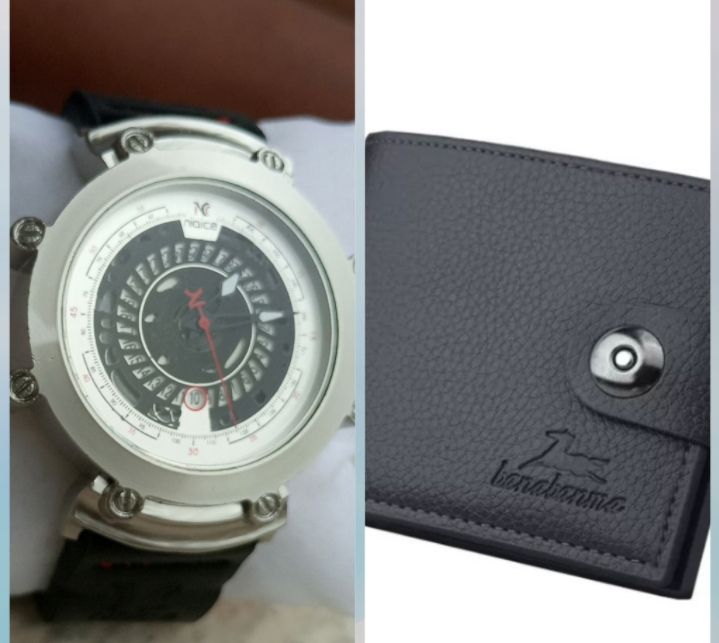 Luxury Quartz Men's Wristwatch Waterproof + Leather Wallet