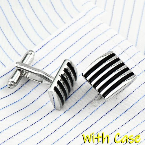 Unique Glossy Chrome Cufflinks For Executives - Limited Version