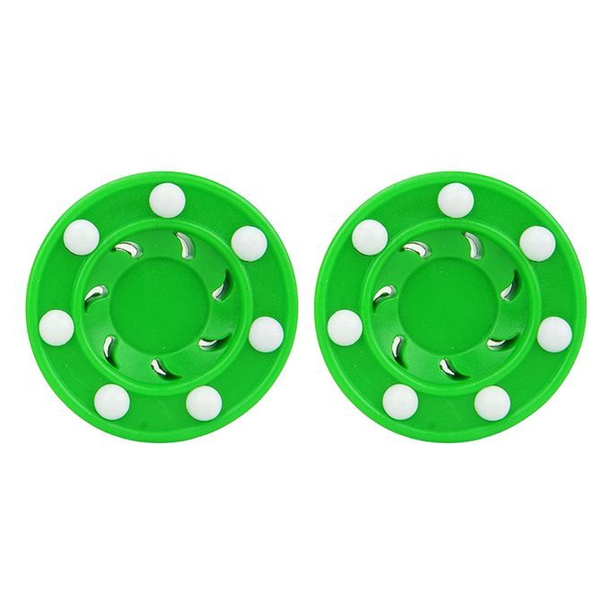 2pcs Roller Hockey Game Puck Pro Shot For Practicing And Classic Green
