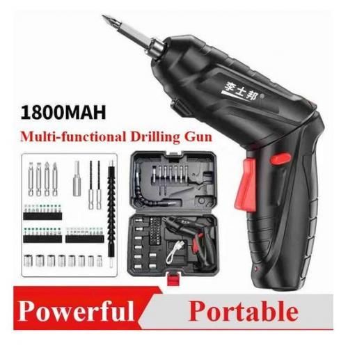 NEW Drilling Machine Set Screw Driver Set Nail Drill - Black